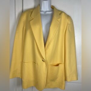 Pendleton Vintage %100 Virgin Wool Yellow Women's Blazer